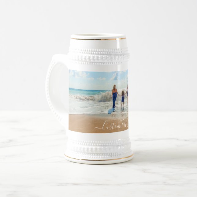 Personalize a sua Caneca de cerveja de cerveja fot (Frente Esquerda)