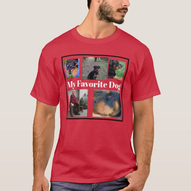 Personalize Cães Crie Sua Própria Camiseta 5-lugar (Frente)
