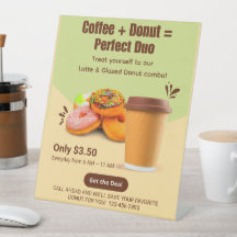 Personalize Café e Donuts O Duo Perfeito