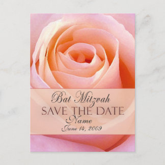 Personalize Cartão de Save the Date de Bat Mitzvah
