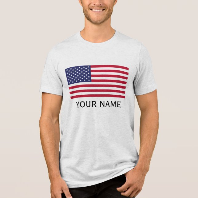 Personalize com o seu nome EUA Estados Unidos (Frente)