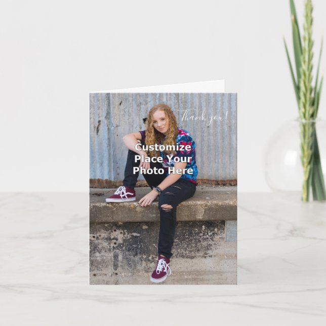 Personalize com seu Cartões de agradecimentos de f (Frente)