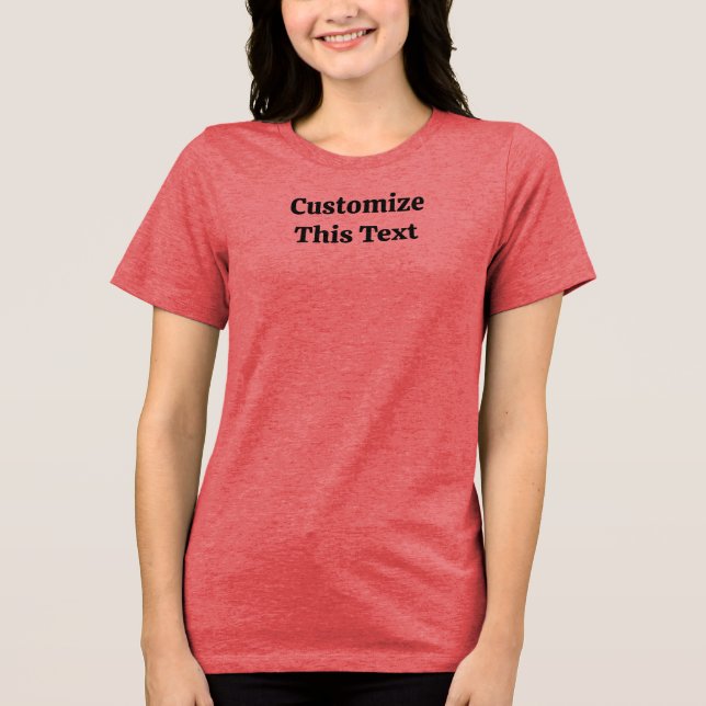 Personalize esta camiseta de texto para presente d (Frente)