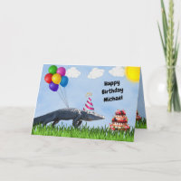 Personalize Este Cartão De Aniversário Feliz Do Ga