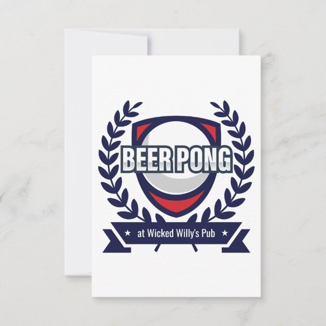 Personalize Este Logotipo De Pong Da Cerveja (Frente)