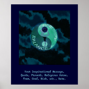 Personalize este poster - harmonia e equilíbrio