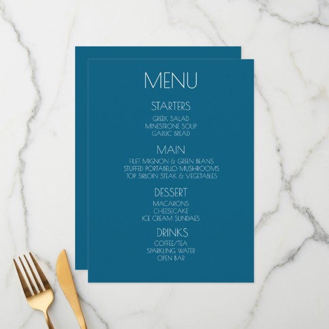 Personalize Isto - Crie Seu Próprio Menu Personali (Frente/Verso In Situ)