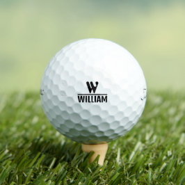 Personalize Monogram Name Pro V1 Golf Balls