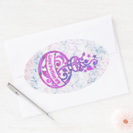 Personalize o adesivo Oval da garrafa de poção