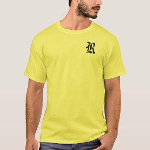 Personalize o Monograma R Camisa Amarela