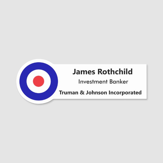 Personalize o Nome de etiqueta Adicione seu ímã de (Frente)