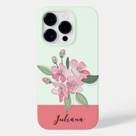 personalize o nome floral moderno