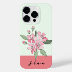 personalize o nome floral moderno
