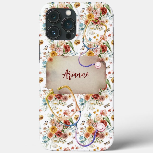 Personalize o Presente de Viagem Floral Boho (Verso)