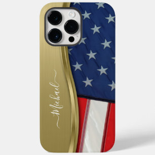 Personalize o sinalizador EUA Faux Dourado Swirl M