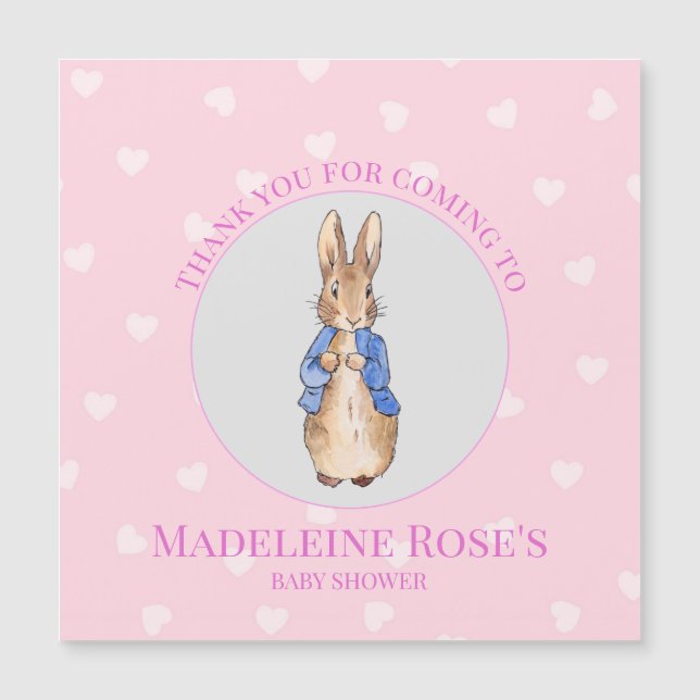 Personalize Peter o Chá de fraldas do coelho Obrig (Frente)