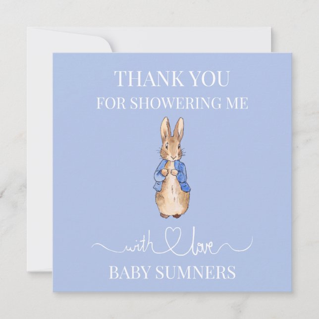 Personalize Peter o Chá de fraldas do coelho Obrig (Frente)