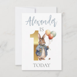 Personalize Peter o coelho Primeiro aniversário