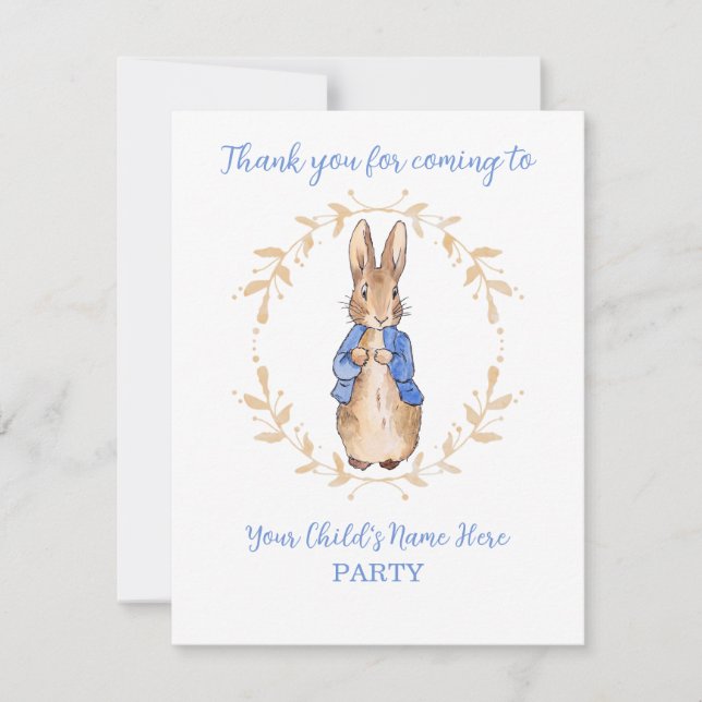 Personalize Peter o Rabbit Primeiro aniversário (Frente)