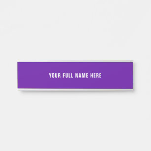 Personalize Placa de Porta com Seu Nome Exemplo Es