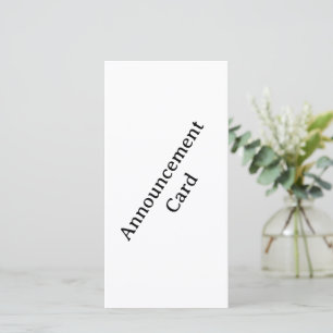 Personalize seu cartão de anúncio de 8" x 4"