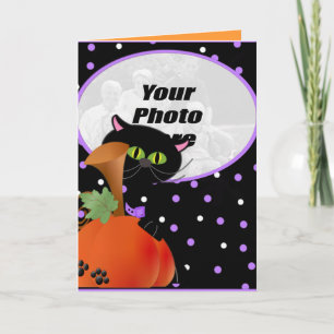 Personalize seu cartão de Dia das Bruxas de Foto