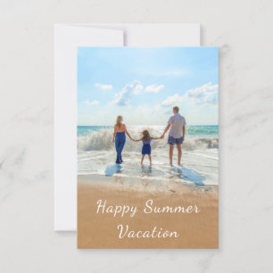 Personalize seu Cartão de Férias de Verão de Foto 