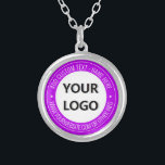 Personalize seu logotipo e colar de texto - Escolh<br><div class="desc">Cores e fontes personalizadas - Seu site de logotipo ou nome de foto ou Promocional de texto personalizado Business ou Personal Modern Stamp Design Necklace / Gift - Adicione seu logotipo - Imagem - Foto ou código QR / nome - Empresa/site ou outras informações / texto - Redimensionar e mover...</div>