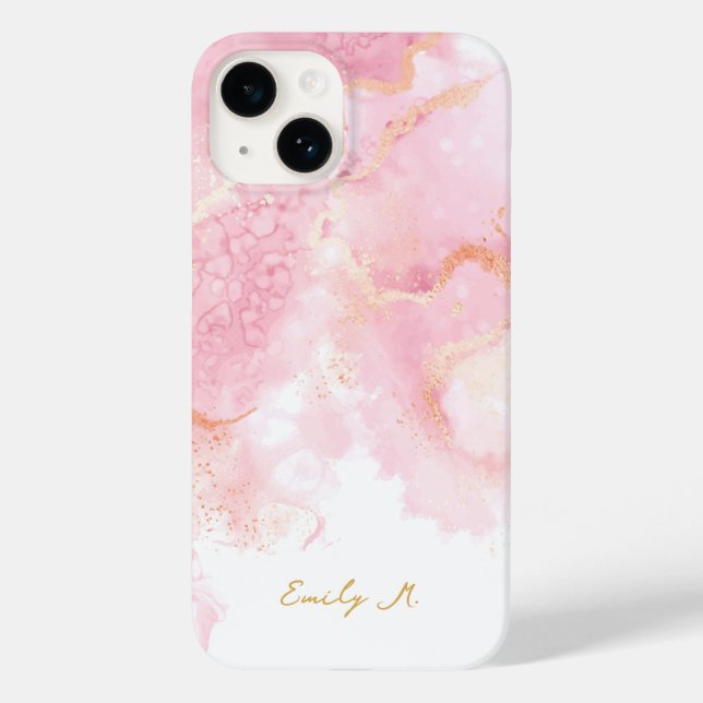 Personalize seu nome iPhone 14 Girls Capa de telef (Verso)