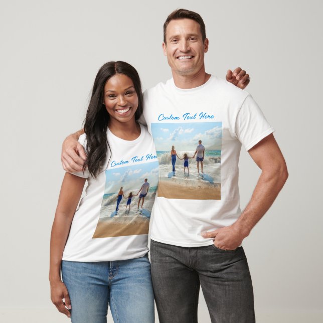 Personalize seu presente de camiseta fotográfica c (Unissex)