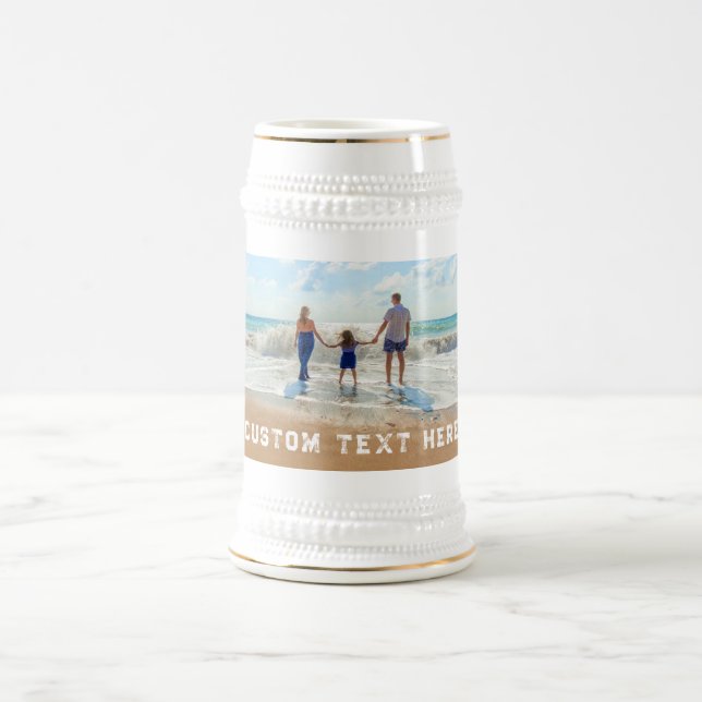 Personalize seu presente de Caneca de cerveja de c (Centro)