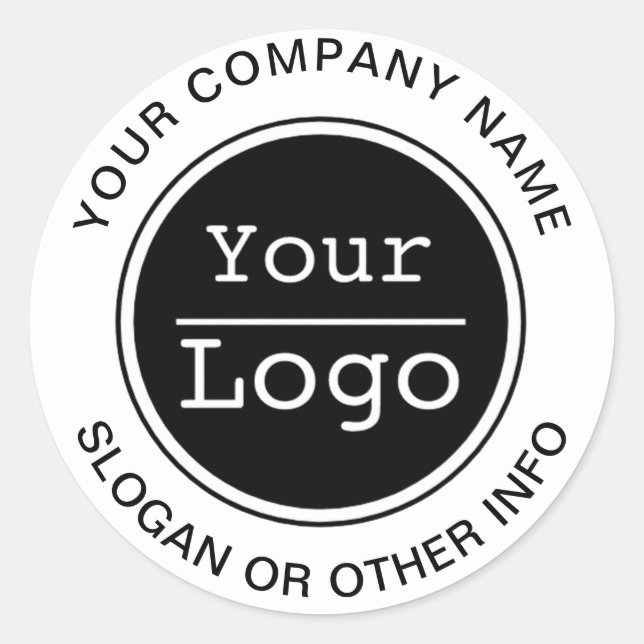 Personalize seu próprio adesivo redondo clássico (Frente)
