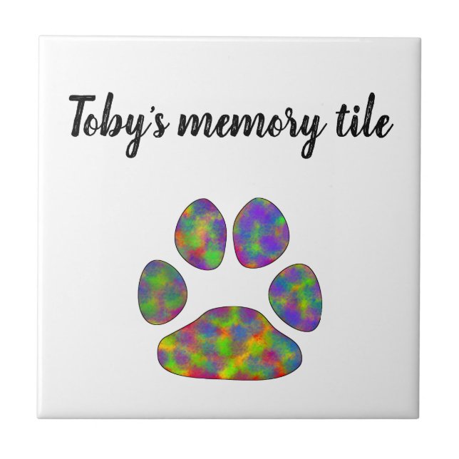 Personalize seu próprio azulejo. Design de impress (Frente)