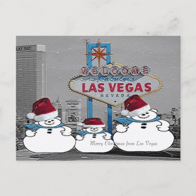 Personalize seu próprio cartão de Natal Las Vegas (Frente)