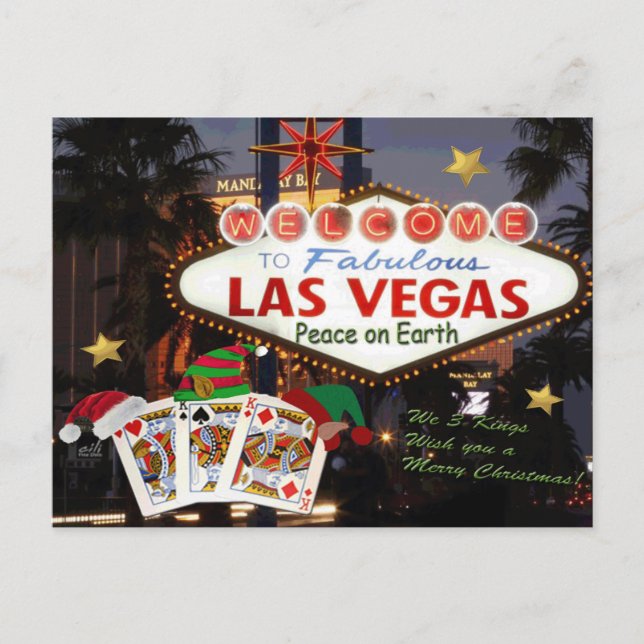 Personalize seu próprio cartão de Natal Las Vegas (Frente)