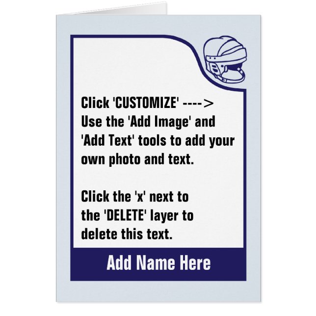 Personalize seu próprio cartão de negociação de hó (Frente)