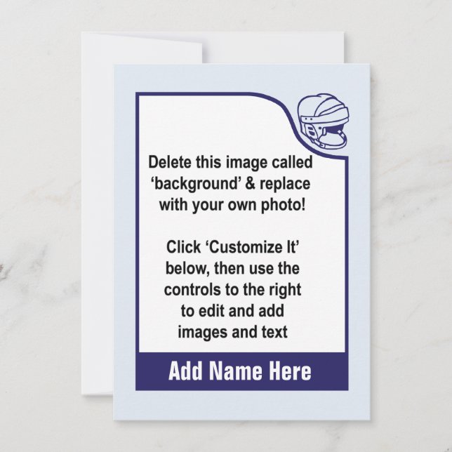 Personalize seu próprio cartão de negociação de hó (Frente)