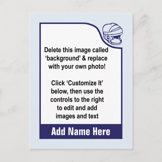 Personalize seu próprio cartão de negociação de hó (Frente)