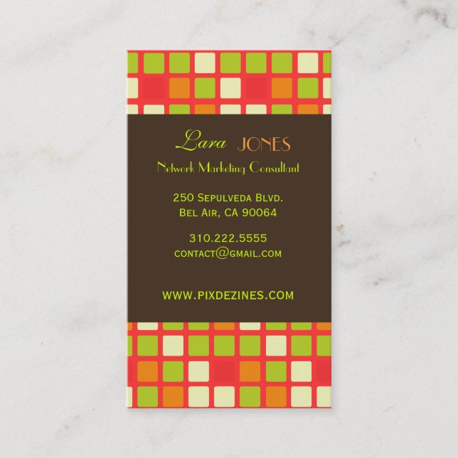 Personalize seu próprio Cartão de visita (Frente)