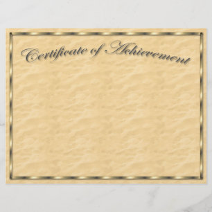 Personalize seu próprio certificado de desempenho