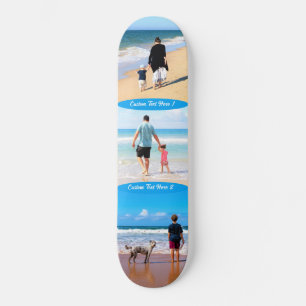 Personalize seu skate de colagem de fotos com text