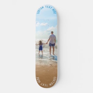 Personalize Seu Skateboard com Foto e Texto Person