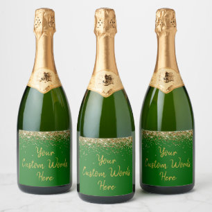 Personalize Seu Texto Aqui Esmeralda Dourado Perso