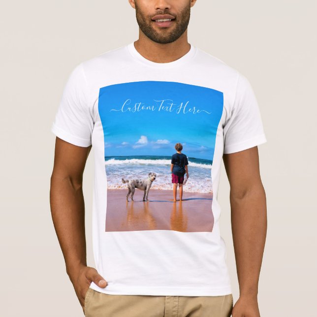 Personalize sua camiseta fotográfica com texto per (Frente)