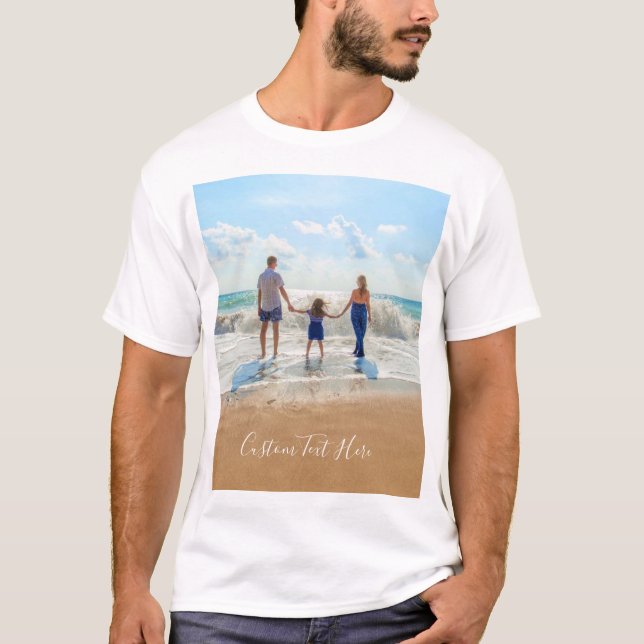 Personalize sua camiseta fotográfica com texto per (Frente)