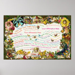 Personalize um poster antigo da afirmação