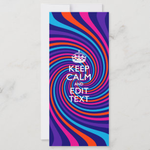 Personalize Your Keep Calm Text on Multicolored