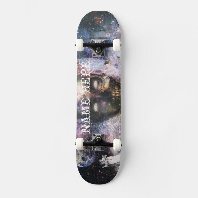 Personalize Your Own Skull Universe Skateboard (Frente)