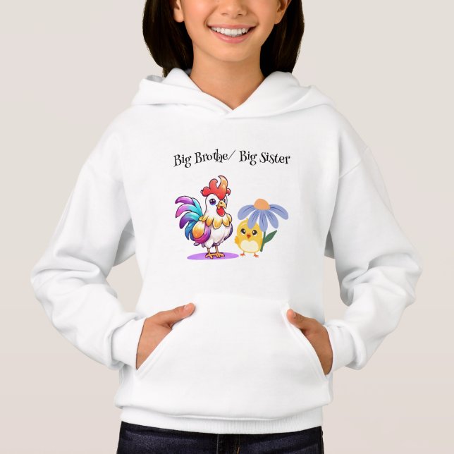 Personalized Big Brother Big Sister Hoodie (Frente)