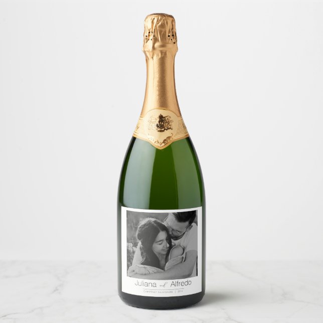 Personalized Champagne Bottle Label (Frente)